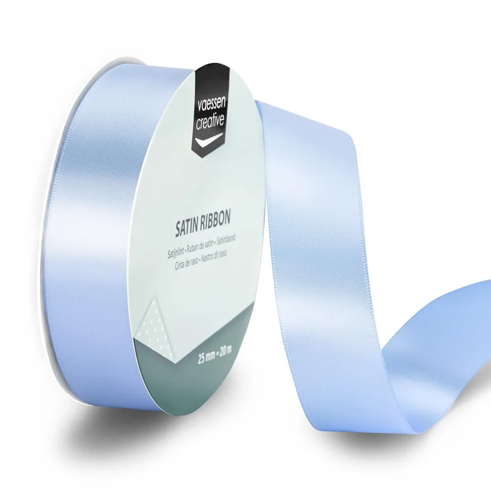 vaessen-creative-florence-satinband-hellblau-20-m-x-25-mm-doppelseitiges-geschen image 1