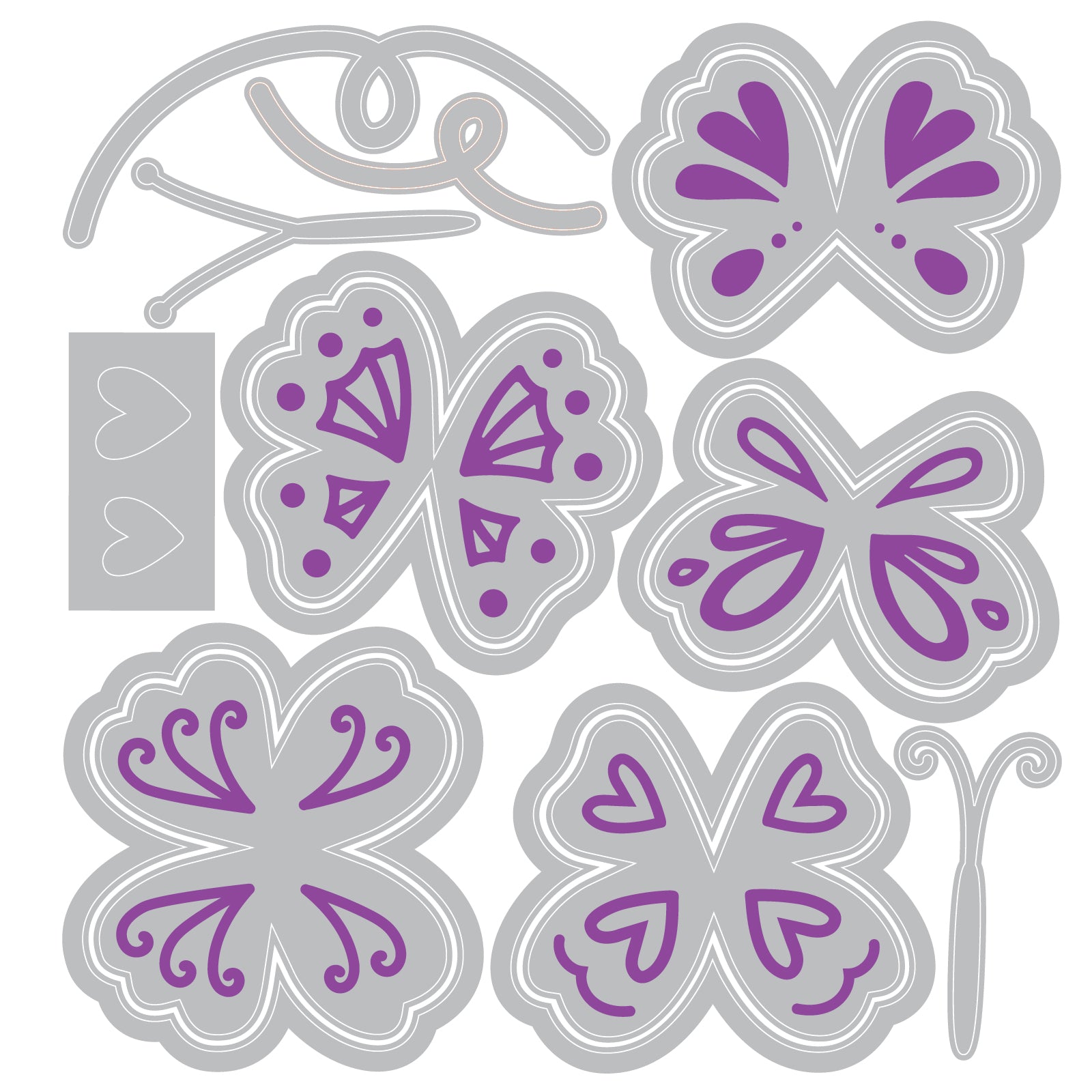 sizzix-thinlits-bright-butterflies-2-stanzen-15er-set image 2